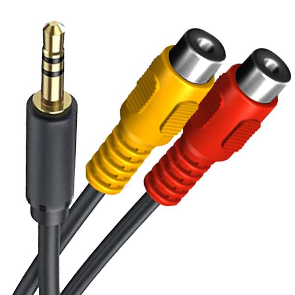 Yellow Cable - Cordon Jack Male Stereo 3.5 / Jack Male Stereo 3.5 1m Câbles  Et Connectiques 