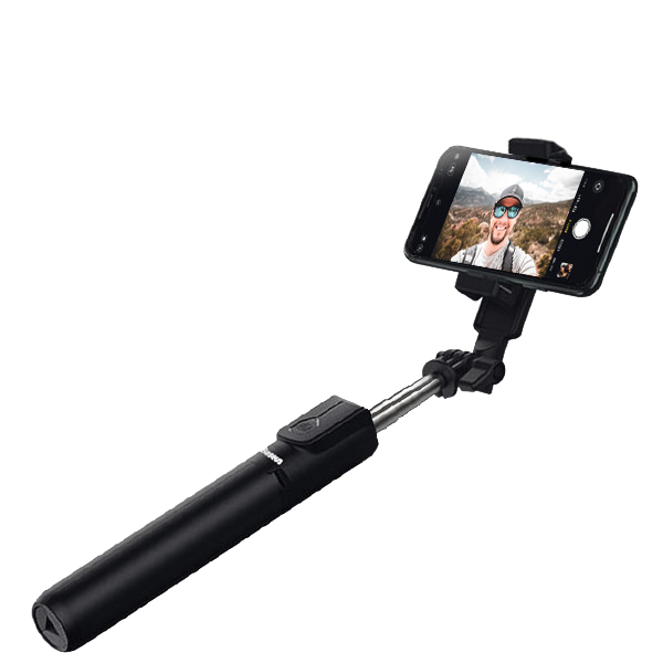 Mini Perche Selfie pour HUAWEI Y5 2019 Smartphone avec Cable Jack Selfie  Stick Android IOS Reglable Bouton Photo (NOIR)